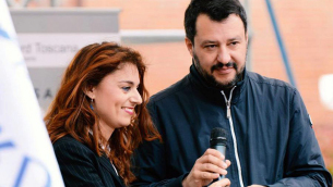 Susanna Ceccardi e Matteo Salvini