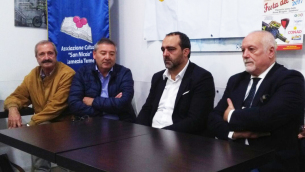 Conferenza stampa (nella foto da sinistra Aloi, Morabito, Rettura e De Biase)