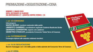 Guida Vini Buoni d'Italia 2016 - presentazione flyer