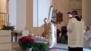 Il vescovo Cantafora in Cattedrale a Natale dello scorso anno