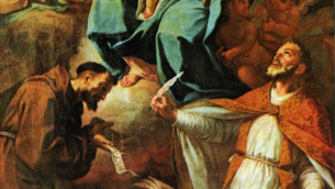 Un dipinto di Andrea Cefaly raffigurante l'Immacolata, custodito nella Chiesa di Santa Maria degli Angeli di Lamezia Terme