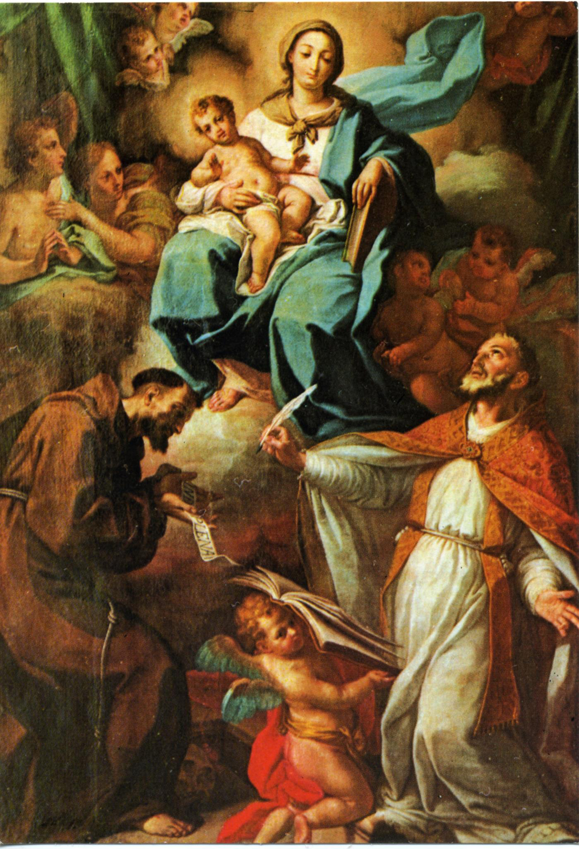 Un dipinto di Andrea Cefaly raffigurante l'Immacolata, custodito nella Chiesa di Santa Maria degli Angeli di Lamezia Terme