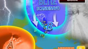 Freddo e pioggia, maltempo da mercoledì 13 ottobre: meteo Italia