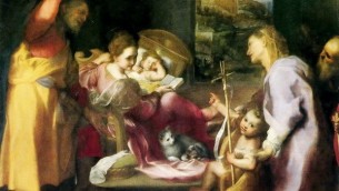 Madonna della Gatta, Federico Barocci, 1598 circa, olio su tela, Firenze, Galleria Palatina di Palazzo Pitti