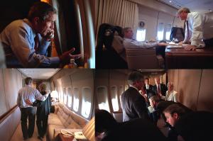 11 settembre, le ore di Bush sull'Air Force One dopo l'attacco