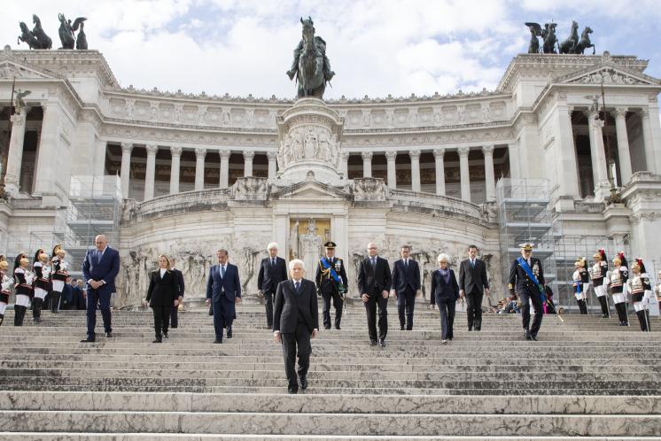 25 aprile, l'omaggio di Mattarella