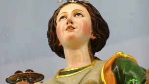 Lamezia Terme. Statua lignea Santa Lucia (scuola napoletana del 700) custodita nella chiesa dedicata alla Santa sita nel centro storico del quartiere di Nicastro