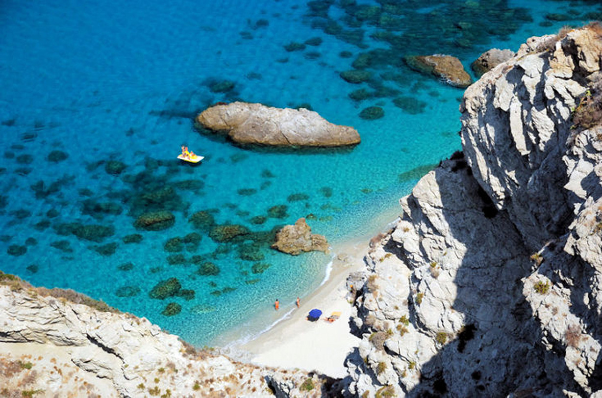 Il mare di Capo Vaticano nel comune di Ricadi (Vibo Valentia)