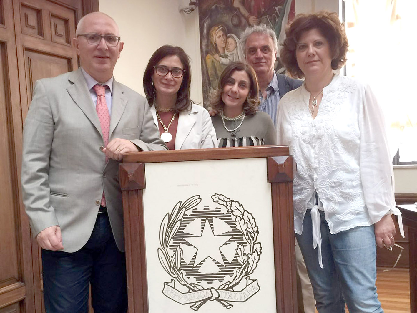 Nella foto da sinistra:
Gianfranco Puccio, Rosanna Colao, Sabrina Curcio, Raffaele Di Lorenzo e Ornella De Vito