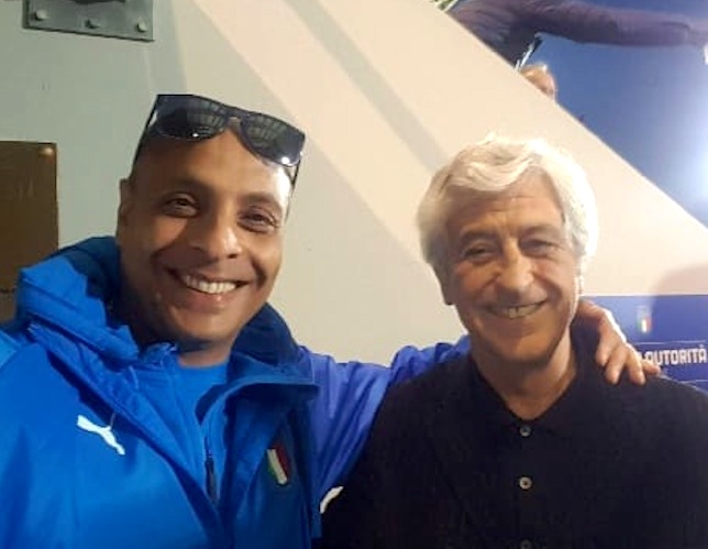 Antonio Gatto con Gianni Rivera