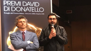 Il regista catanzarese Alessandro Grande (a destra nella foto)