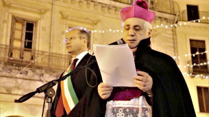 Il sindaco Mascaro ed il vescovo Cantafora