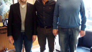 Nella foto, da sinistra: Molinaro, Bruno e Siniscalco