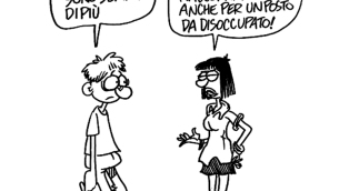 Una vignetta di Vauro