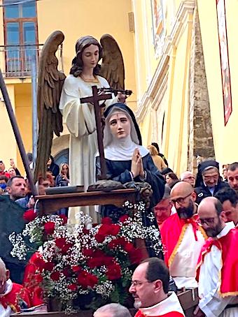 Lamezia Terme. Parrocchia Santa Maria Maggiore-Processione Santa Rita da Cascia, celeste patrona della comunità