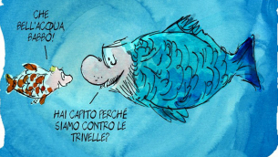 Una vignetta di Sergio Staino