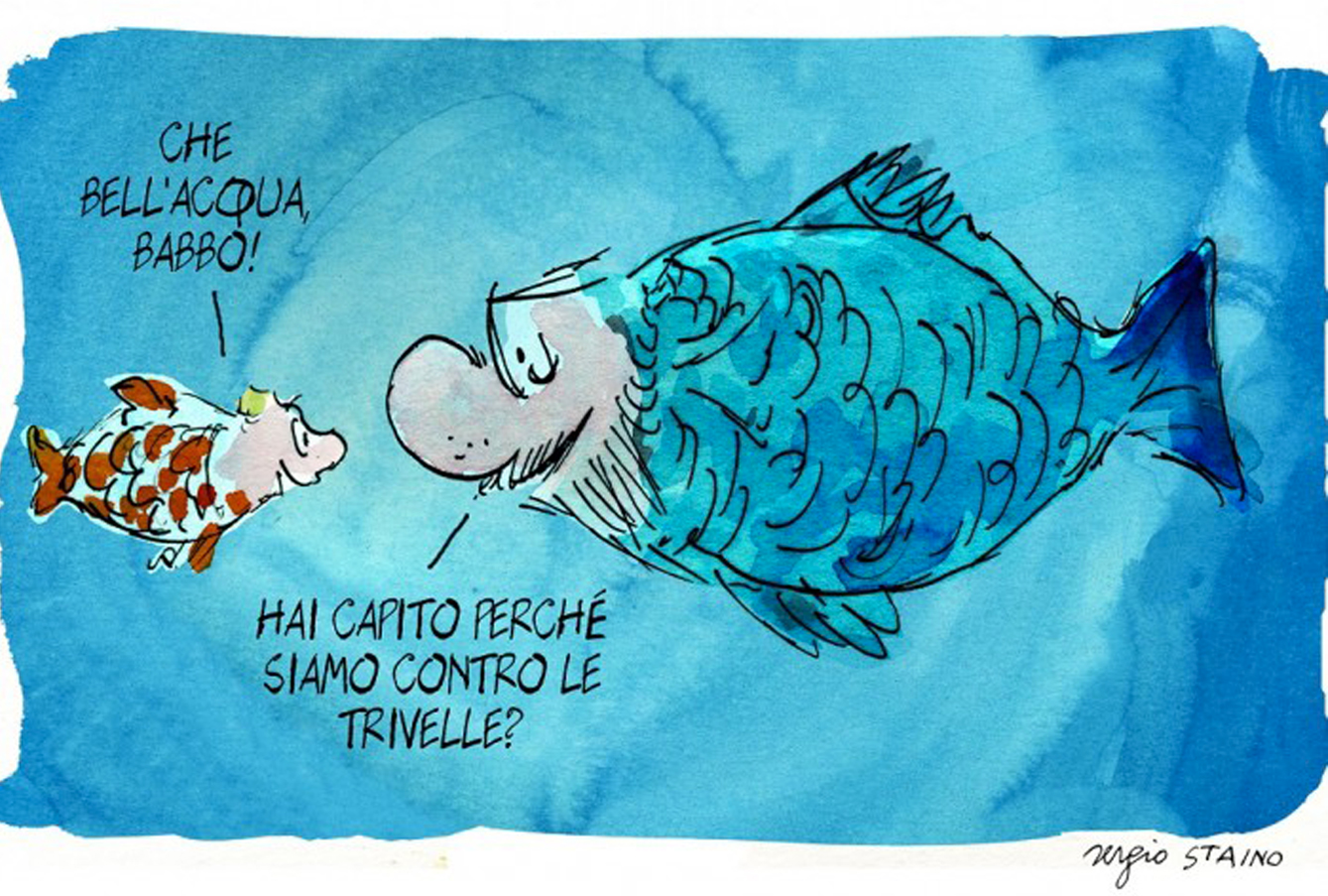 Una vignetta di Sergio Staino