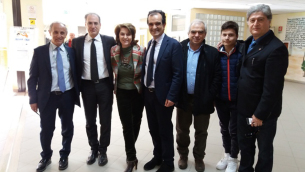 Il presidente Bruno in visita all'Istituto per Geometri