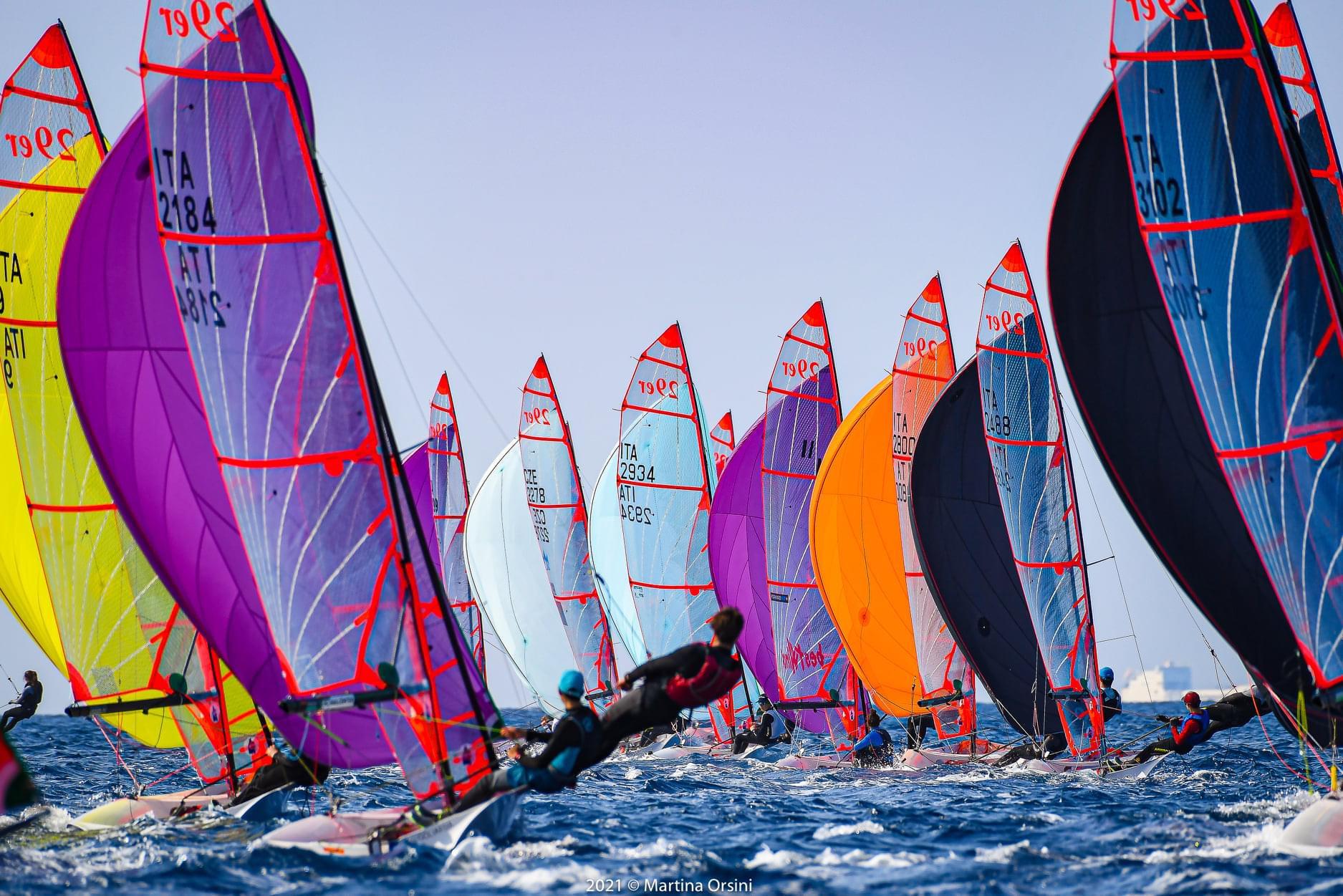 A Sferracavallo la terza regata nazionale 29er, oltre 100 i giovani velisti di 33 circoli