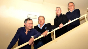 Da sinistra nella foto: Diego Apa, Pasquale Ascioti, Edmondo Aiello e Valter Costantino