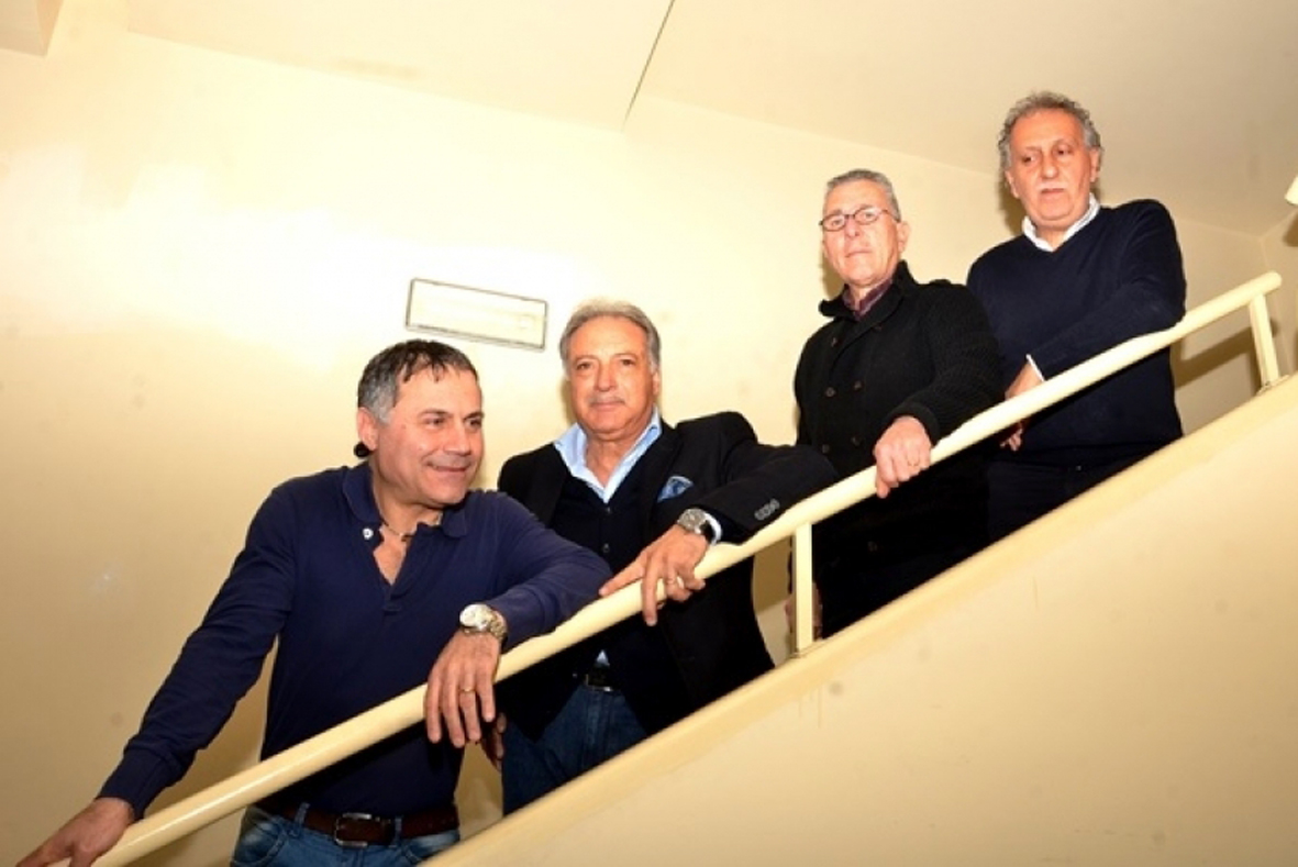 Da sinistra nella foto: Diego Apa, Pasquale Ascioti, Edmondo Aiello e Valter Costantino
