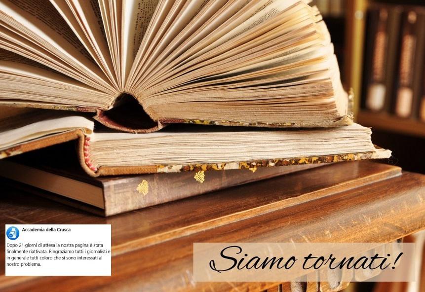 Accademia Crusca, oscurata pagina Fb