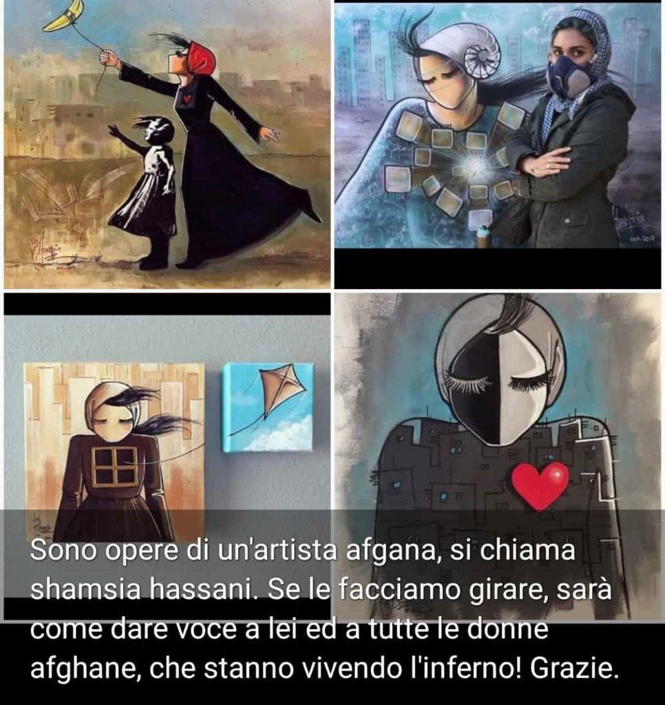 Afghanistan: i social si mobilitano per Shamsia Hassani, prima street artist di Kabul
