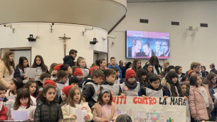 Al Bunker di Palermo il 'No alla mafia' dei bambini delle Madonie