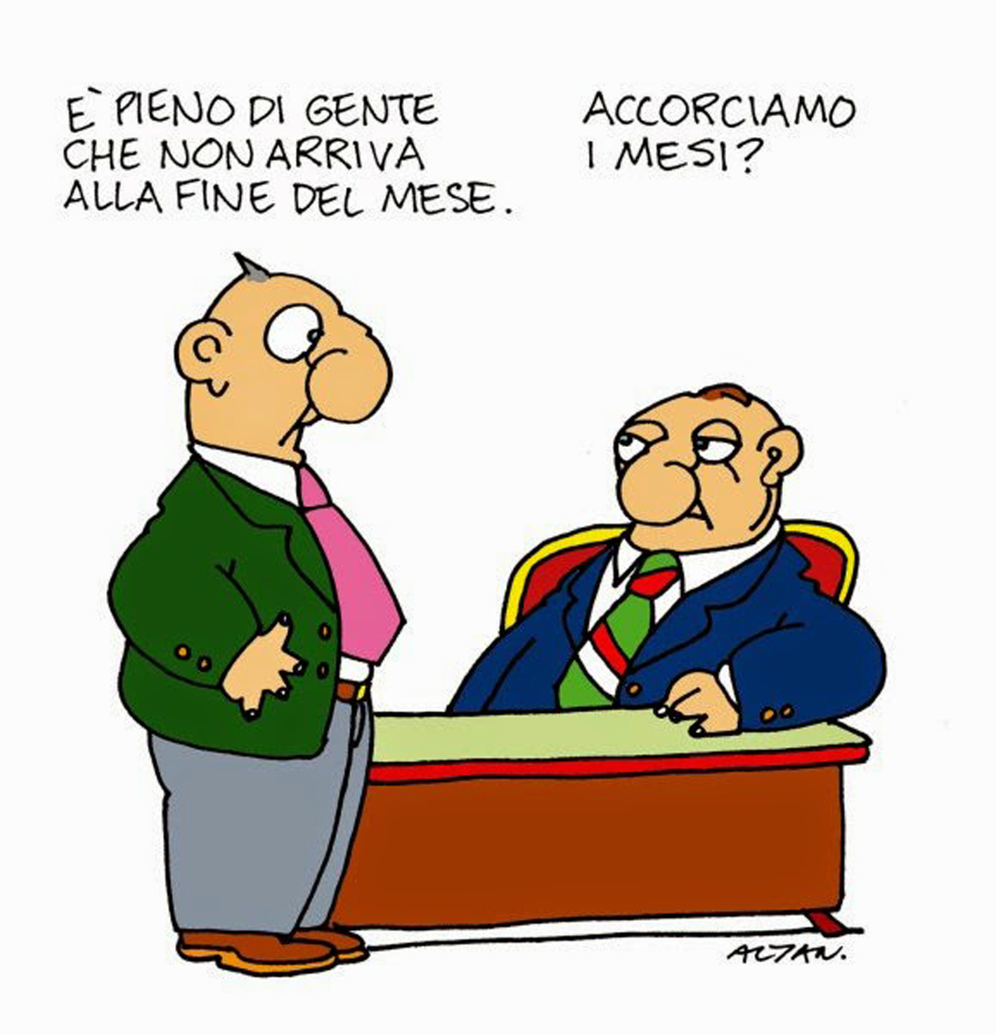 Una vignetta di Altan