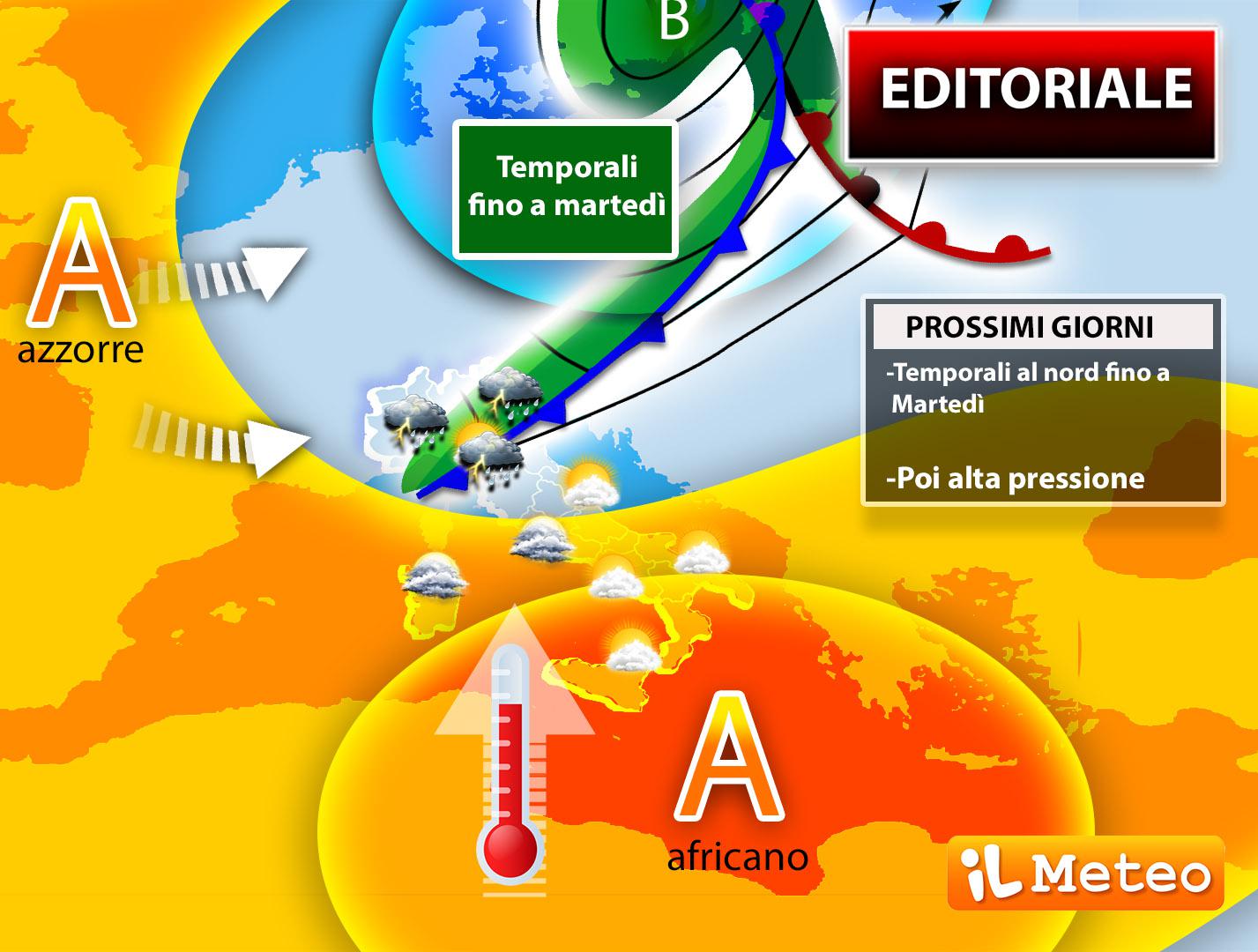 Ancora due giorni di maltempo, poi sole per tutti: le previsioni meteo