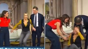 Anna Falchi ha un malore in diretta, il video a 'I fatti vostri': cosa è successo