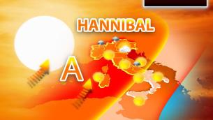 Anticiclone africano Hannibal domina nel weekend, il meteo