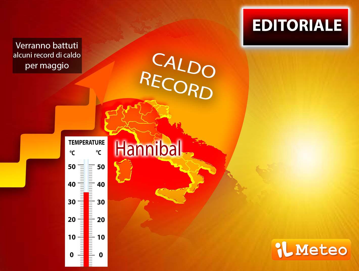 Anticiclone Hannibal, caldo da record nel weekend
