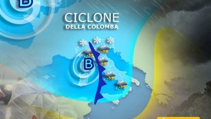 Arriva il Ciclone della Colomba: piogge, venti forti e anche tanta neve