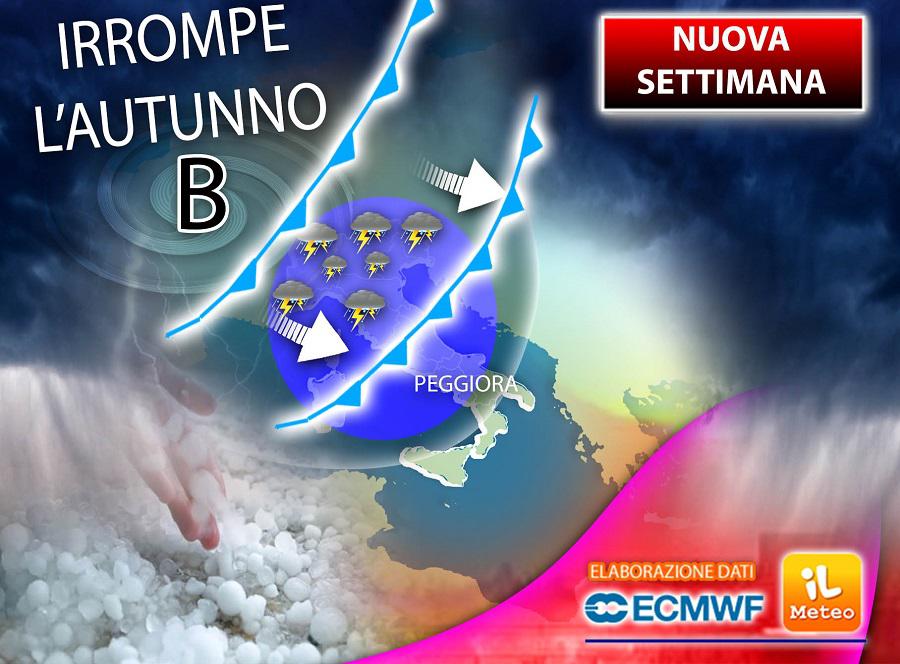 Arriva l'autunno, freddo e pioggia fino a venerdì 8 ottobre: ecco dove