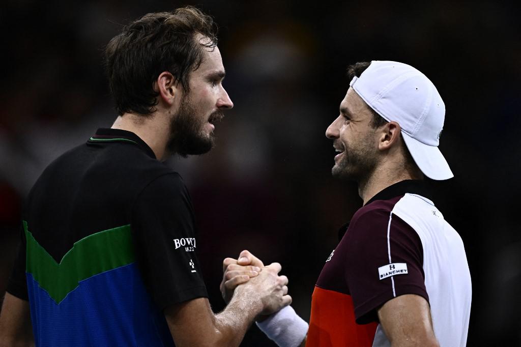 Atp Parigi-Bercy, sorpresa Dimitrov: Medvedev eliminato