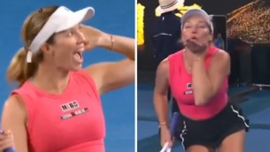 Australian Open, Collins 'bad girl': scintille col pubblico - Video