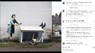 Banksy, nuova opera d'arte per San Valentino contro la violenza domestica