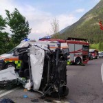 Belluno, incidente mortale sull'Alemagna: scontro tra moto e tre auto