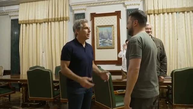 Ben Stiller a Kiev da Zelensky: "Grande attore ed eroe" - Video