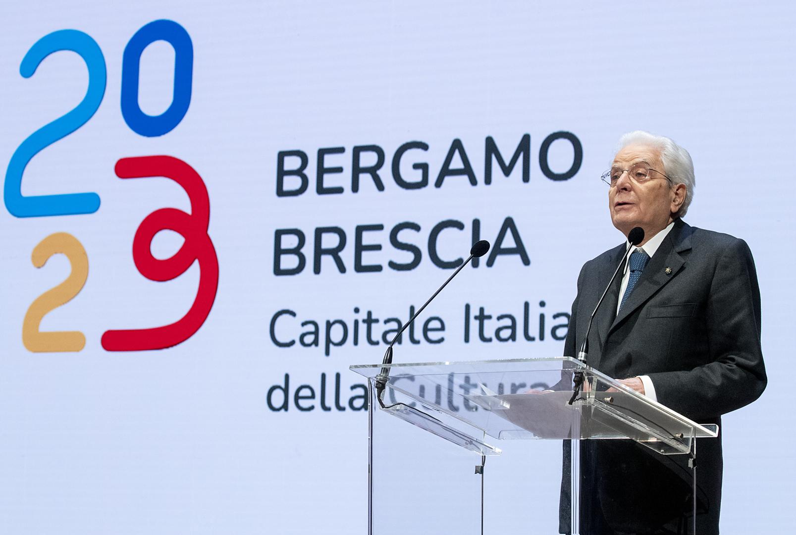 Bergamo-Brescia capitali Cultura 2023, Mattarella: "L'unità rafforza l'Italia"