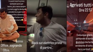 Black out in aereo prima del decollo, Max Giusti tra i passeggeri: "Stiamo calmi sennò ci facciamo male"