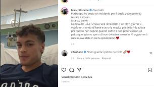 Blanco in ospedale: "Ho avuto un incidente, devo stare a riposo"