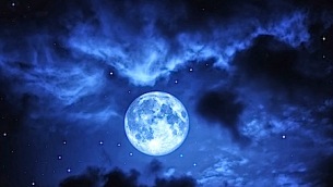 Sky with full moon