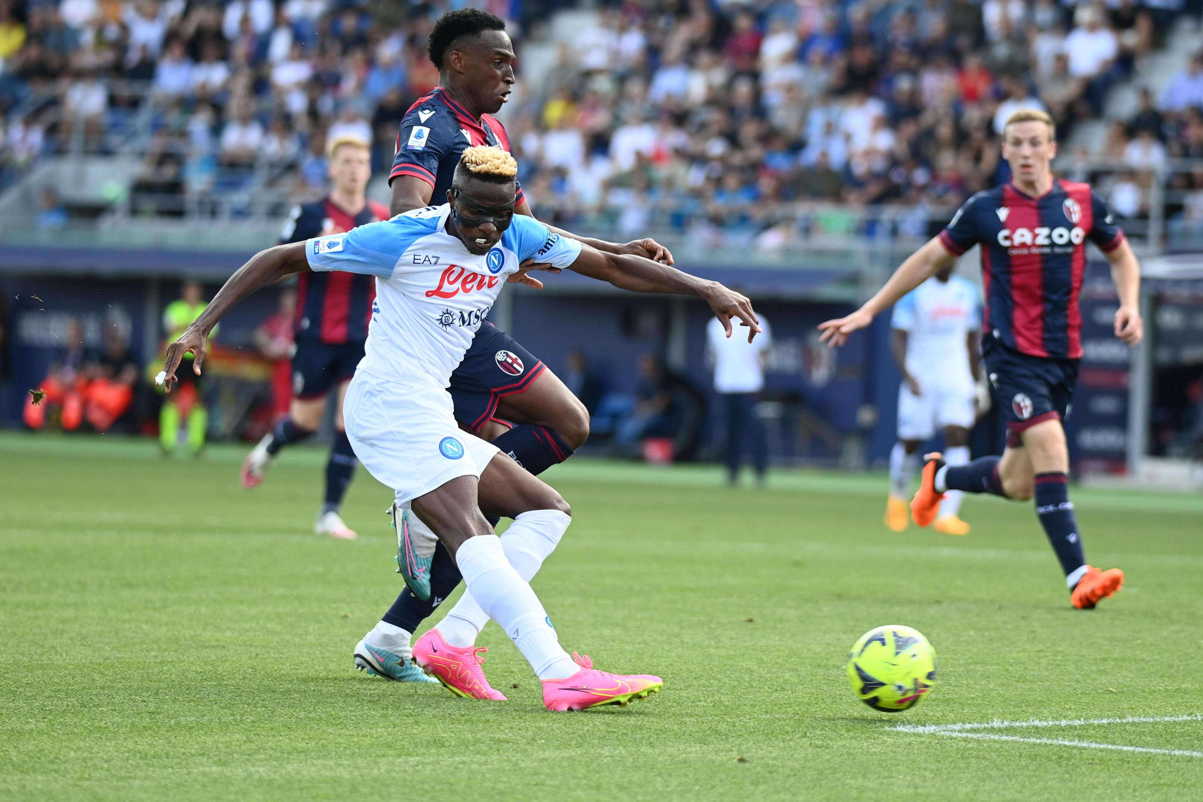 Bologna-Napoli 2-2, non basta la doppietta di Osimhen