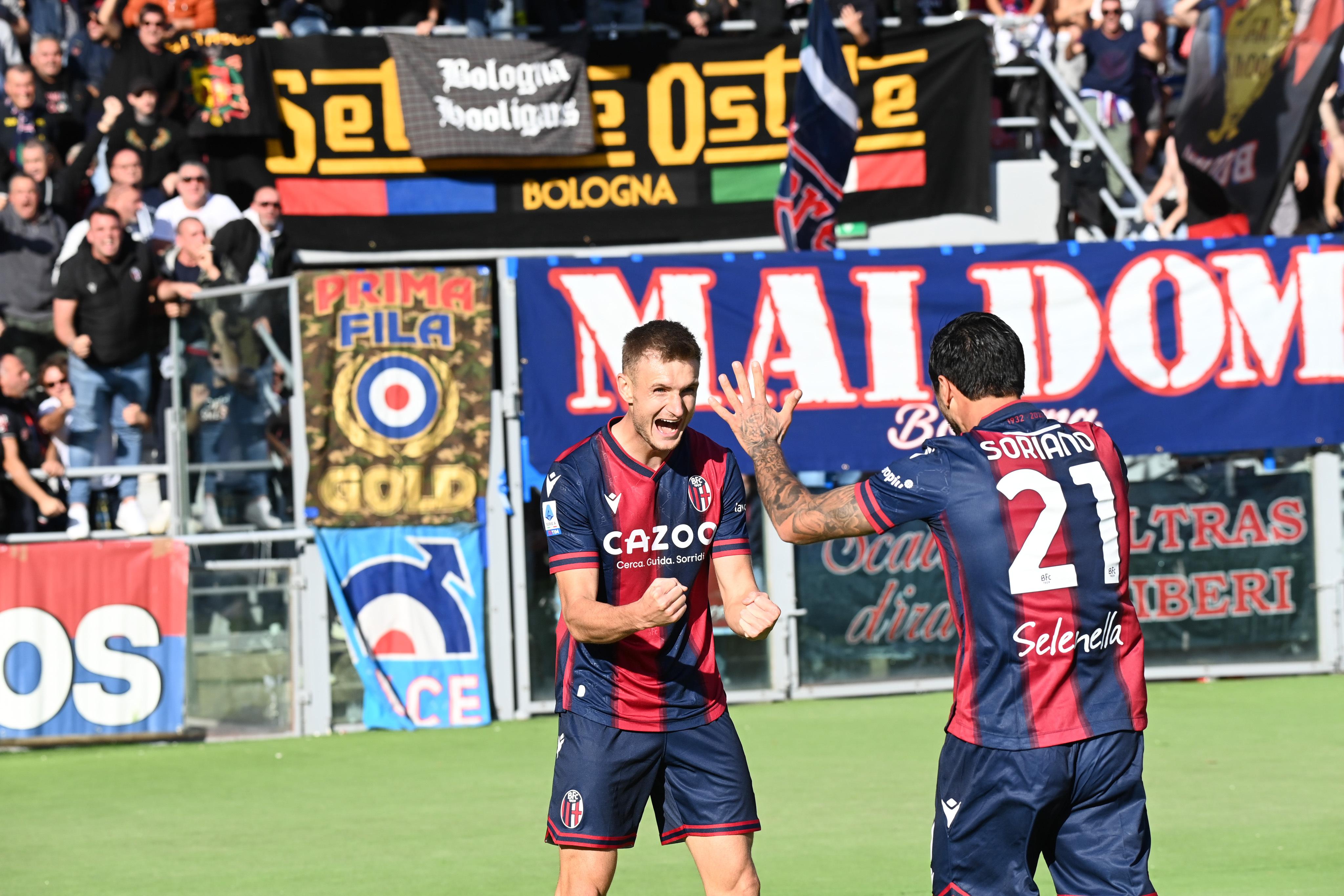 Bologna-Torino 2-1, rimonta con gol di Orsolini e Posch