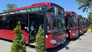 +BusXRoma, in servizio altri 60 nuovi bus fra cui 30 ibridi