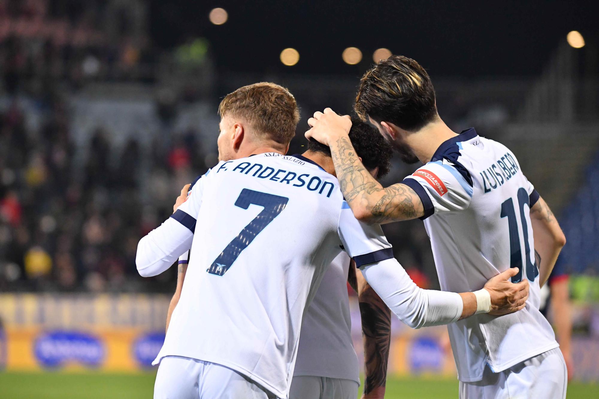 Cagliari-Lazio 0-3: gol Immobile, Luis Alberto e Felipe Anderson