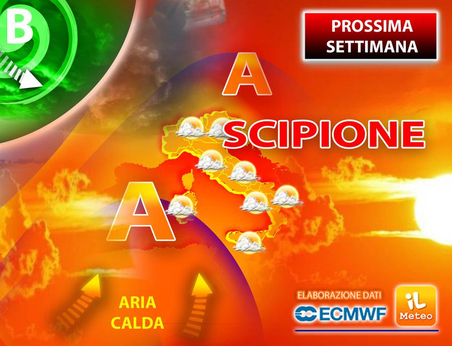 Caldo e afa in arrivo, con Scipione impennata temperature: previsioni meteo