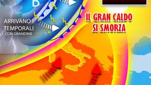 Caldo record ha le ore contate, in arrivo temporali soprattutto al Nord